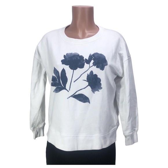 J.Crew Sweater White Knit Cotton Crew Women's XSMALL White - Picture 5 of 15